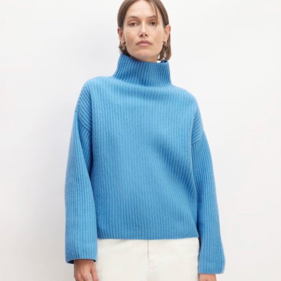 NWT! Everlane The Felted Merino Funnel-Neck Pullover - Picture 1 of 6